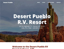 Tablet Screenshot of desertpueblorv.com